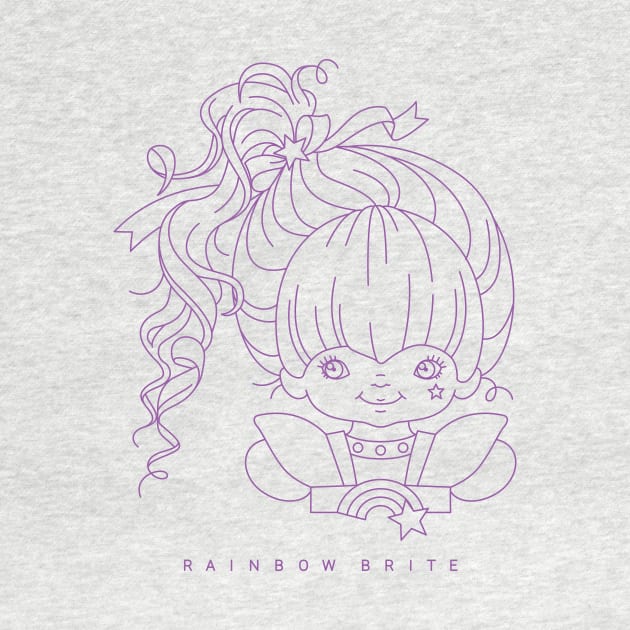 Rainbow Brite Purple Line by Starberry